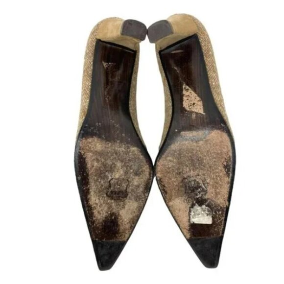 Elegant Brown Heels with Embellishments - Picture 4 of 5